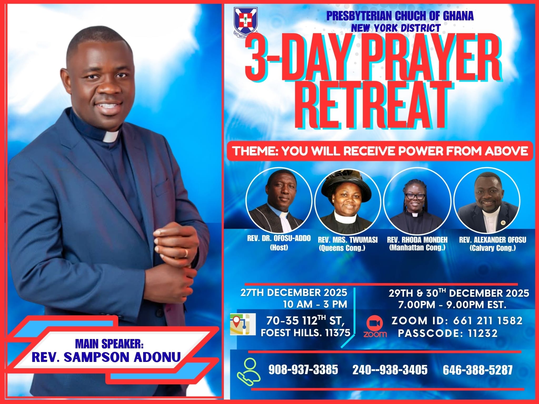 3-Day Prayer Retreat 🔥🔥🔥🔥