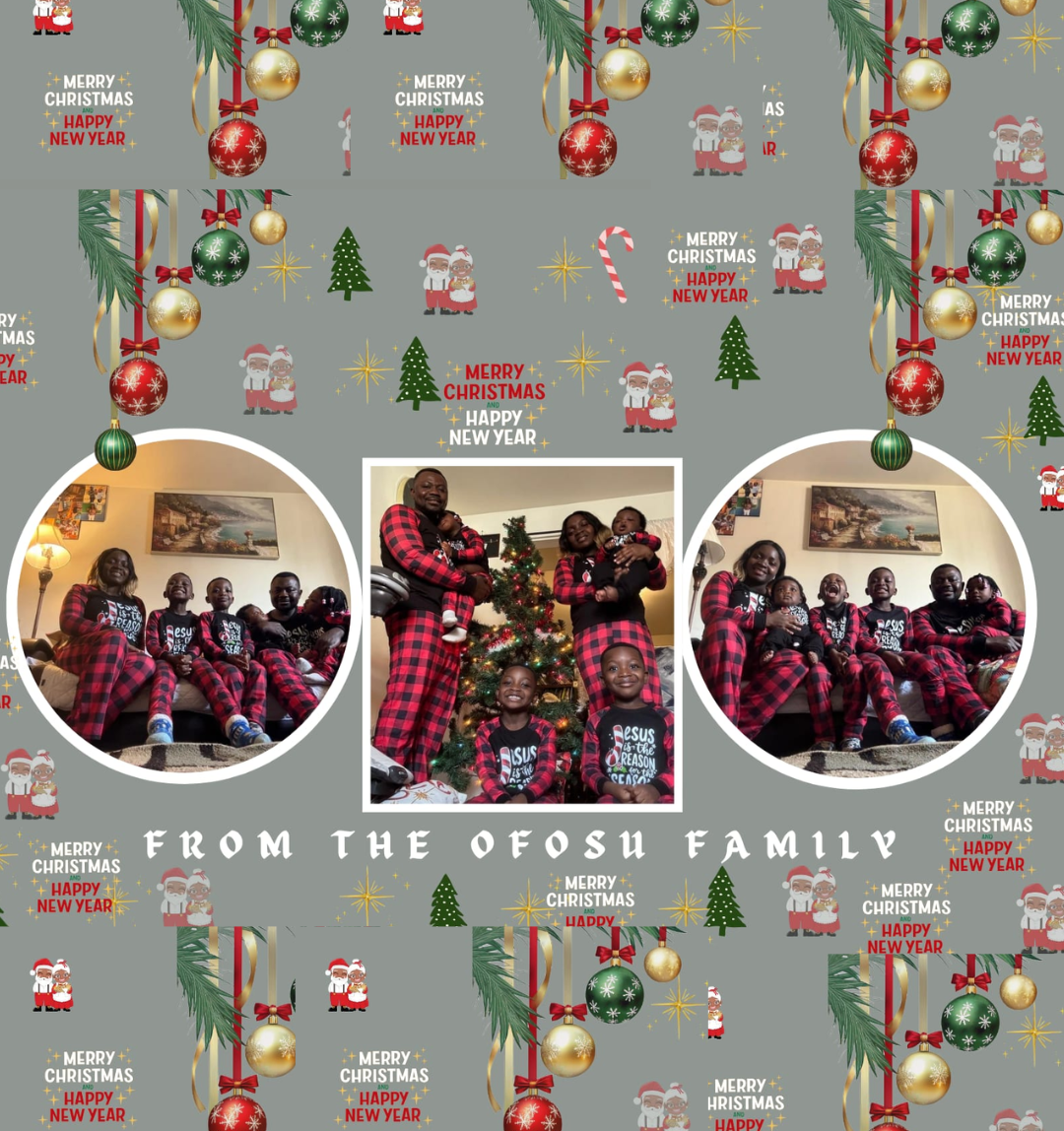 Merry Christmas from Rev. Ofosu's family 🎄🎅🎄