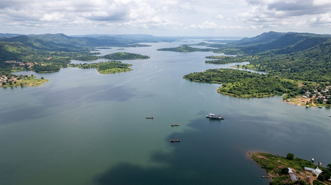 Lake Volta (Volta shore in Volta Region) – Along the western edge of the region

Part of the world’s largest man‑made lake, with bays and islands.
​
Why visit: Boat trips, fishing scenes, and wide‑open water views, especially at sunrise or sunset.